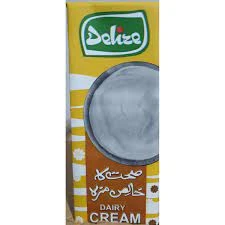 Delize Cream Pack of 24 x 200 ml packs , Whipping Cream, Breakfast Cream, Same as Nestle Cream. For cakes Ice creams Handi Karahi Qorma and many other desi dishes. price in Pakistan
