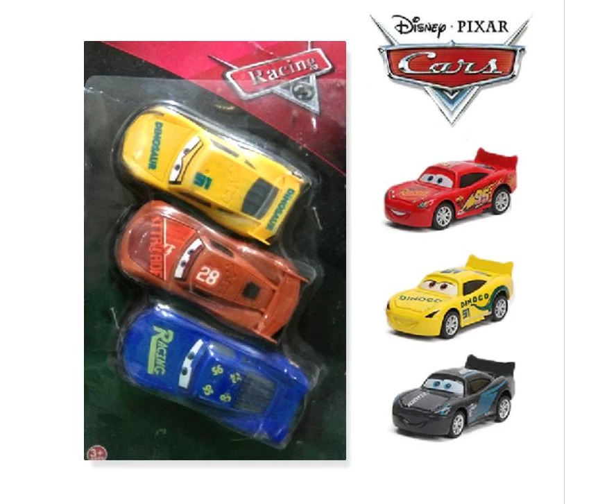 3pcs Lightning Mcqueen Disney Car Pull Back Car Toys Set For Kids and Boys Pullback Vehicles cars Toy price in Pakistan