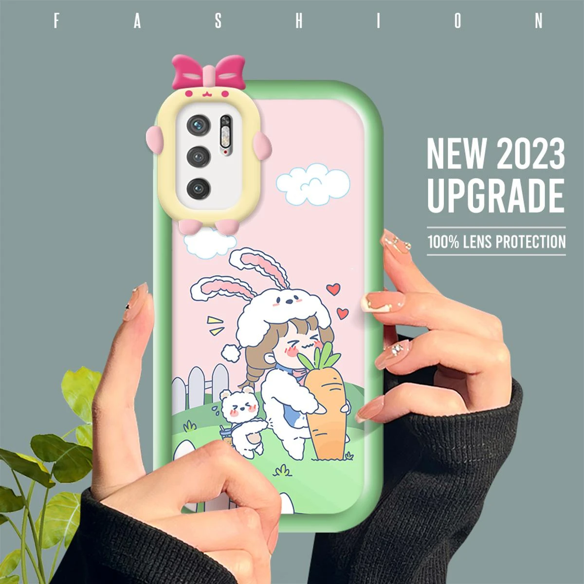 Xiaomi Poco M3 Pro Case Cartoon Cute Litte Girls Soft Silicone Full Cover Shockproof Rubber Cases price in Pakistan