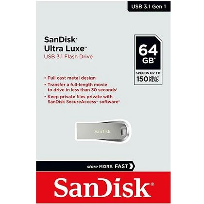 64GB Sandisk Ultra Luxe USB (6 Month Warranty) price in Pakistan