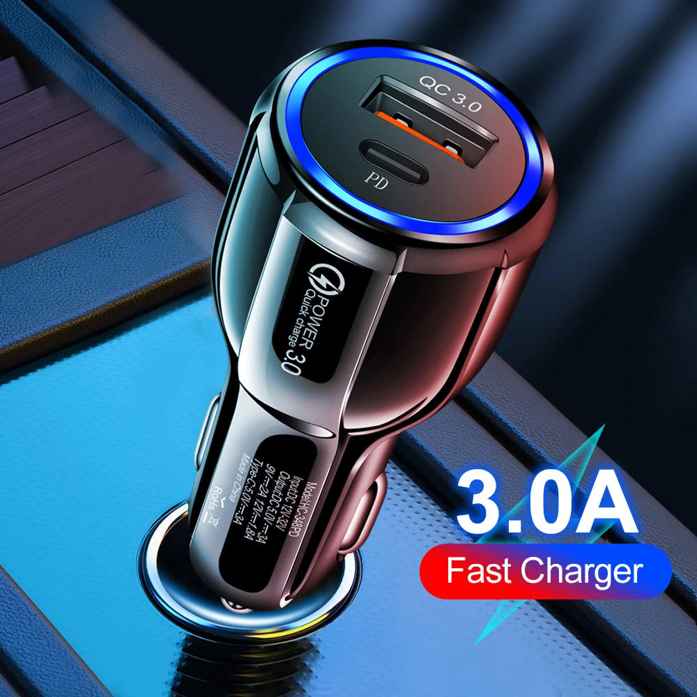 Car Charger Original Qualcomm Quick Charge QC 3.0  2.0 Car Charging Best Fitted Spot, Fast Charging price in Pakistan