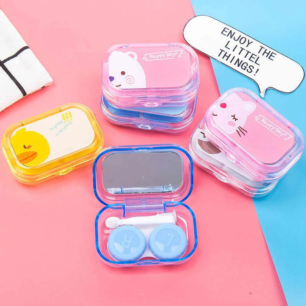 Contact Lens Case Travel Kit with Applicator and lenses solution price in Pakistan