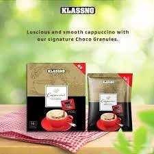 Klassno Cappuccino Vero Gusto With Choco Sprinkles Imported Coffee 10 Sachet Full Box price in Pakistan