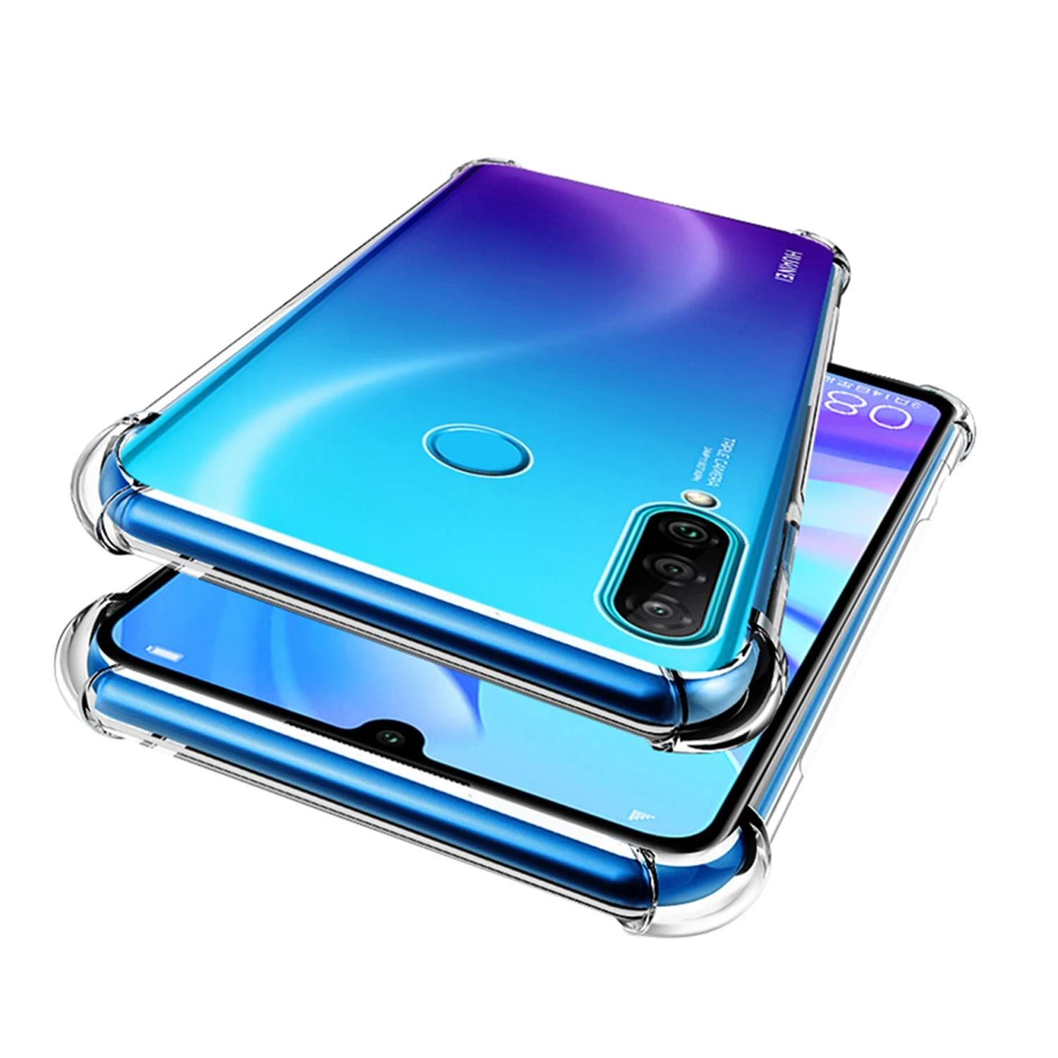 Huawei P30 Lite Back Cover Transparent Extra Bumper Anti Shock Soft Crystal Clear Cover price in Pakistan