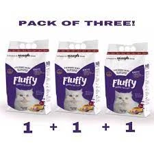 Fluffy Pack of 3 cat food (3 X 1.2 Kg=3.6 ) price in Pakistan