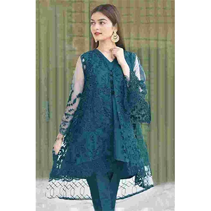 2PC Lawn Heavy Embroidered Organza Shirt With Trouser -BFZC727 (B) price in Pakistan