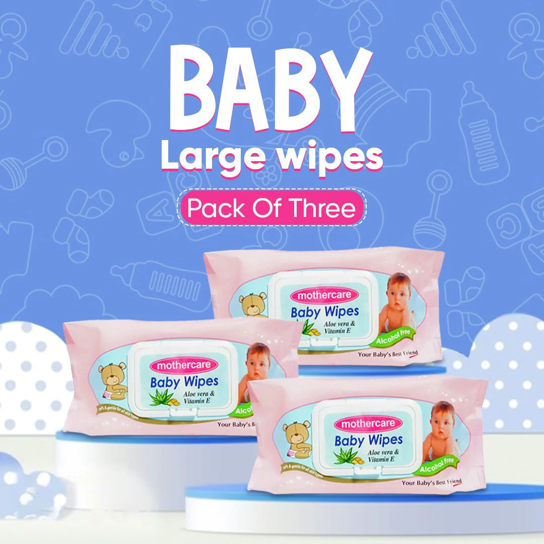Mothercare Baby Wipes Pink 70Pcs Pack of 3 (Save Rs.45) price in Pakistan