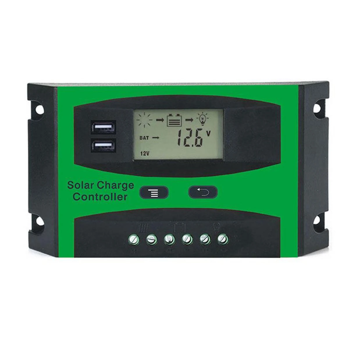 30A 12V 24V Solar Controller LCD Function Dual USB 5VDC Output Solar cells Panel Battery Charge Regulator price in Pakistan