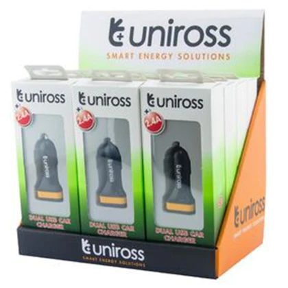 100% Original Uniross USB 2.4A Fast Car Charger for all devices price in Pakistan