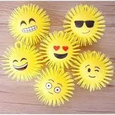 Smiley Soft Puffer balls with light for kids price in Pakistan