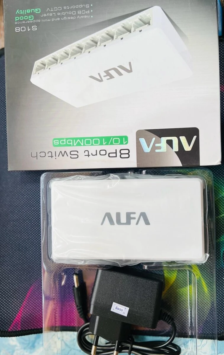 Alfa Net S108 8 Port Switch 10/100 Mbps (OXFZ) price in Pakistan
