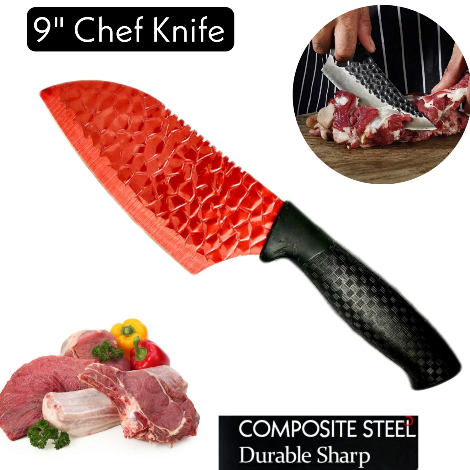 Kitchen Knife Steel Stainless Steel Japanese Sharp Cooking Knives 9 price in Pakistan