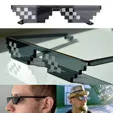 Thug Life Attitude Sunglasses Novelty MLG Pixelated Glass 6 Bit Pixel for kids and adults price in Pakistan