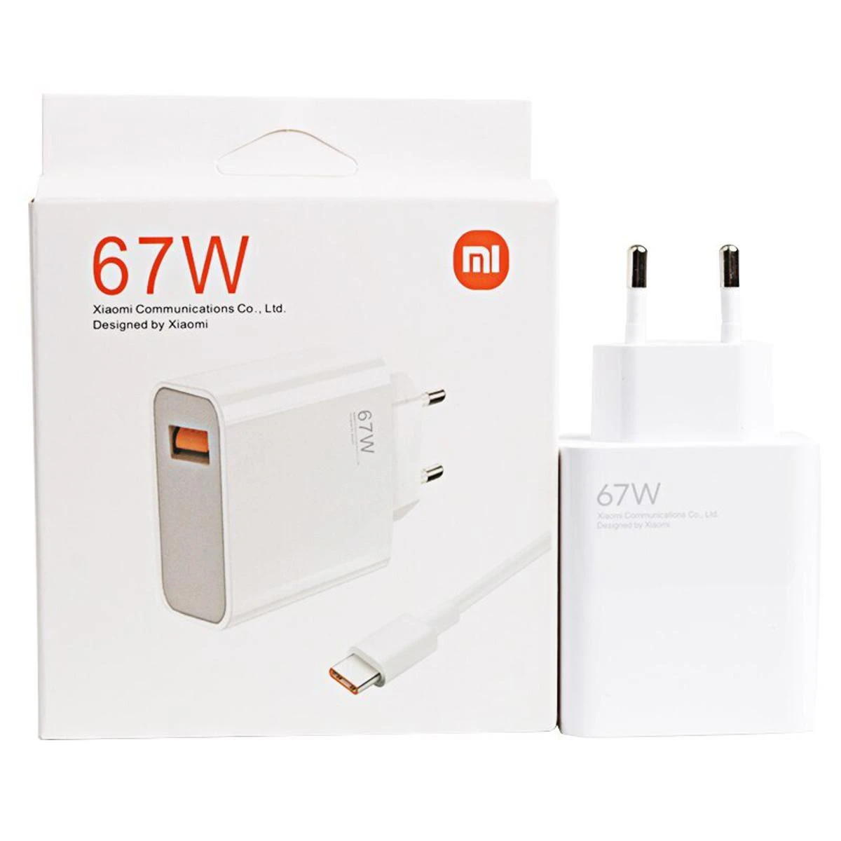Fast Charger Xiaomi 67W Power Adapter Suit 2in1 Charger & Type-C Data Cable price in Pakistan