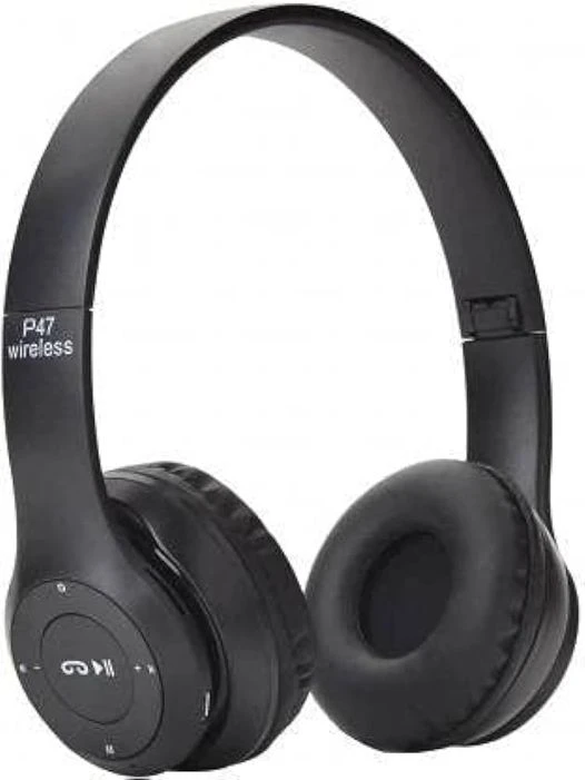 P47 Wireless Bluetooth Headphone with Mic and FM SD Card Slot Best Sound Best Bass Bess Quality (SNZ) price in Pakistan