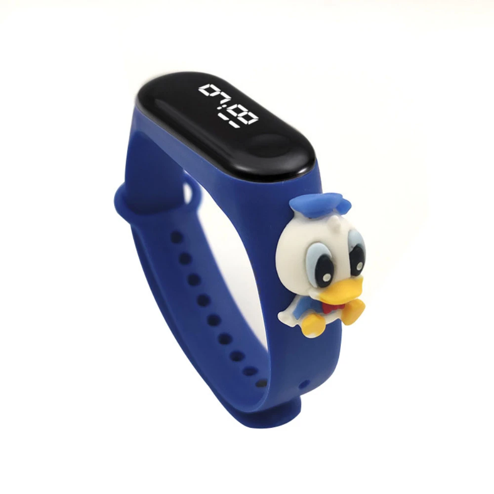 Cartoon strap Waterproof watch for Kids -Boys Girls Digital LED Sports Wrist Watch with Touch price in Pakistan