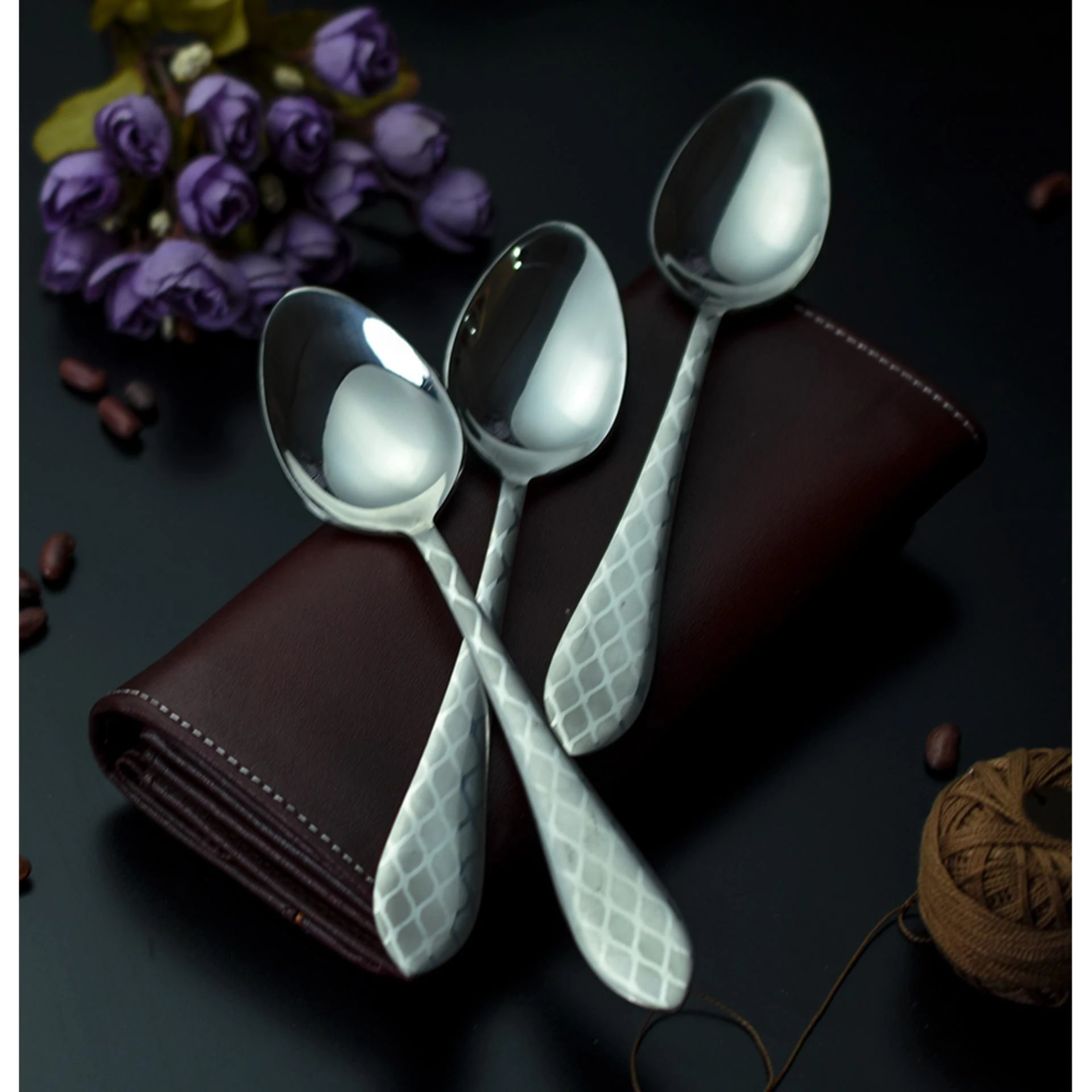 set of 6 Table Spoon Stainless Steel new design price in Pakistan