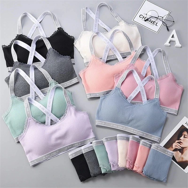 Women Lace Push Up Bralette Sexy Lingerie Set Bra Tops price in Pakistan