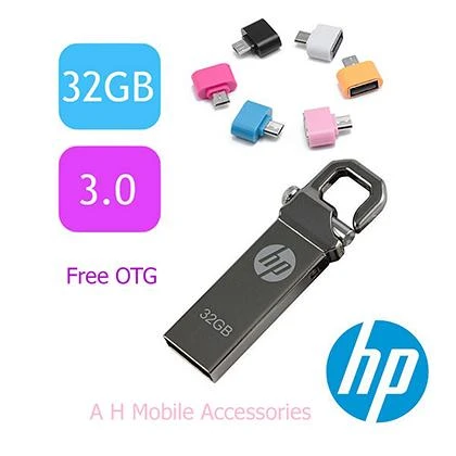 6 Month Warranty HP USB Drive Metal 32GB+Key Chain OTG Android price in Pakistan