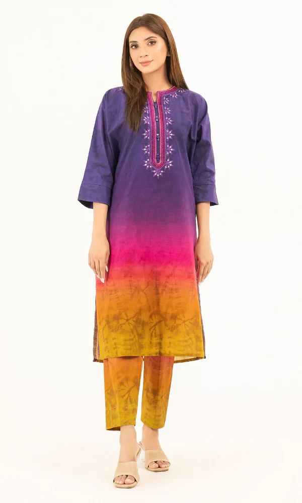 Limelight – 2PC Lawn Embroidered Printed Shirt With Printed Trouser price in Pakistan
