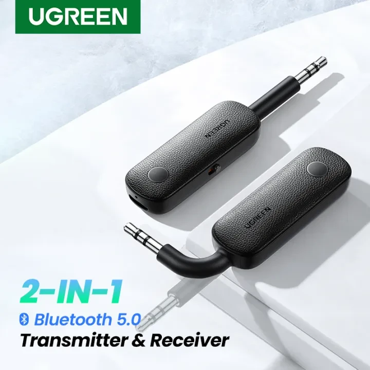 UGREEN 2-in-1 Bluetooth Trans’mitter Receiver Bluetooth 5.0 Wireless Adapter 3.5mm Low Latency for TVHome Sound System price in Pakistan