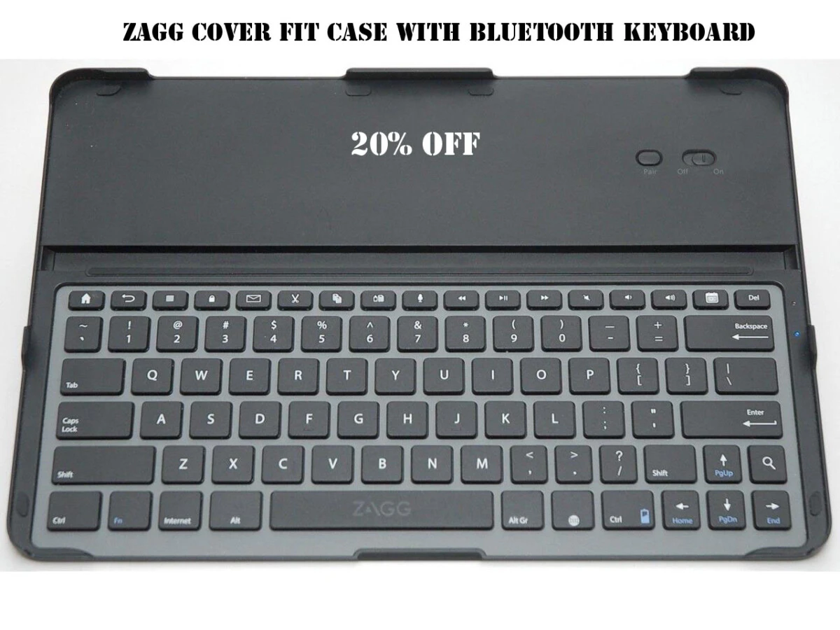 ZAGG Cover Fit Case with Bluetooth Keyboard for Mobile or Tab Black (TTZ) price in Pakistan