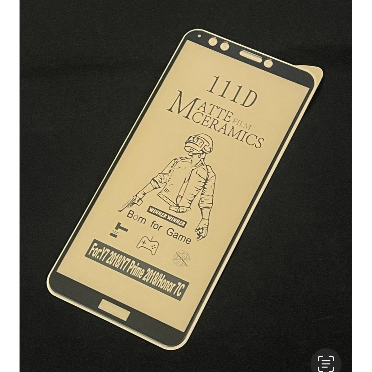 Huawei Y7 Prime 2018 Ceramic 21 D Matte Protector Anti Finger Print Sheet Especially Design For Pub G price in Pakistan