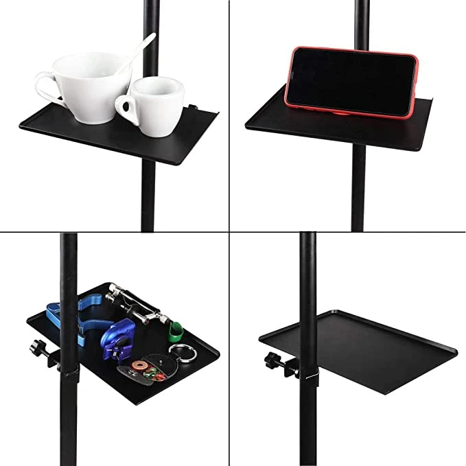 Microphone Stand Tray Sound Card Tray Shelf Stand Guitar Playing Live Music Studio Tray Stand Tray Small Corner Tray Parts price in Pakistan