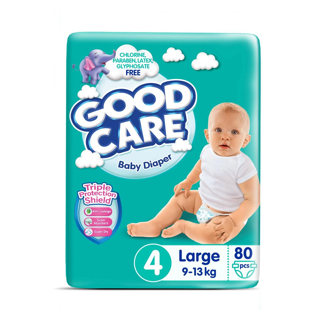Good Care Diaper Size 4 (9-13kg) 80 pcs Jumbo Pack price in Pakistan