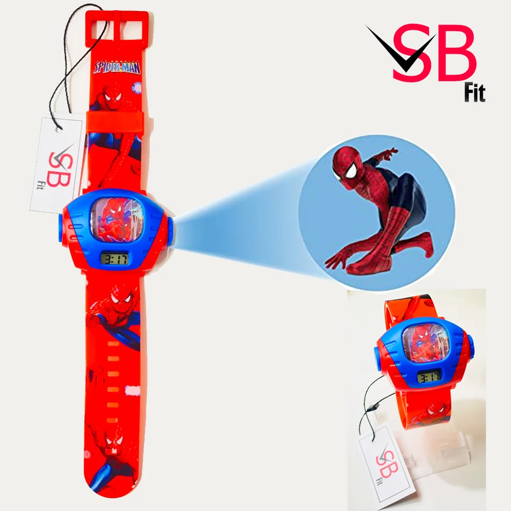 badgeKids Spiderman 3D Display Watch For Kids – Cartoon Watch For Boys & Girls price in Pakistan