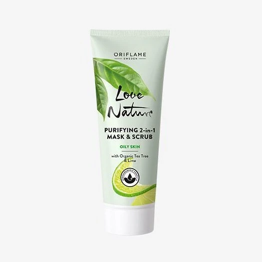 Purifying 2-in-1 Mask & Scrub with Organic Tea Tree & Lime price in Pakistan