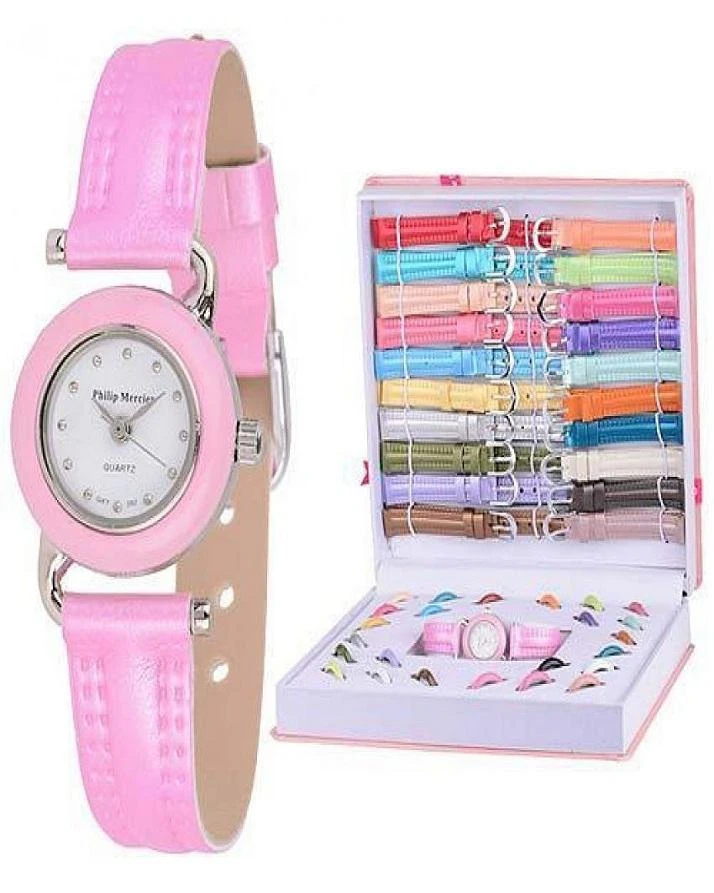 Interchangeable Watch Gift Set In Box For Girls – 16 Dial & Strap price in Pakistan