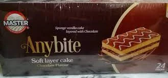 Any bite soft layer mini cake for children 24 pcs / children special snacks price in Pakistan