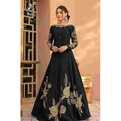 2PC Kataan Silk Heavy Embroidered Frock With Kataan Silk Trouser – BFFC570 (B) price in Pakistan
