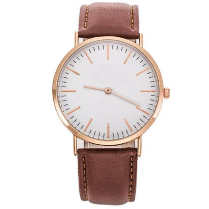 Brown Leather Strap White Dial Watches For Men price in Pakistan