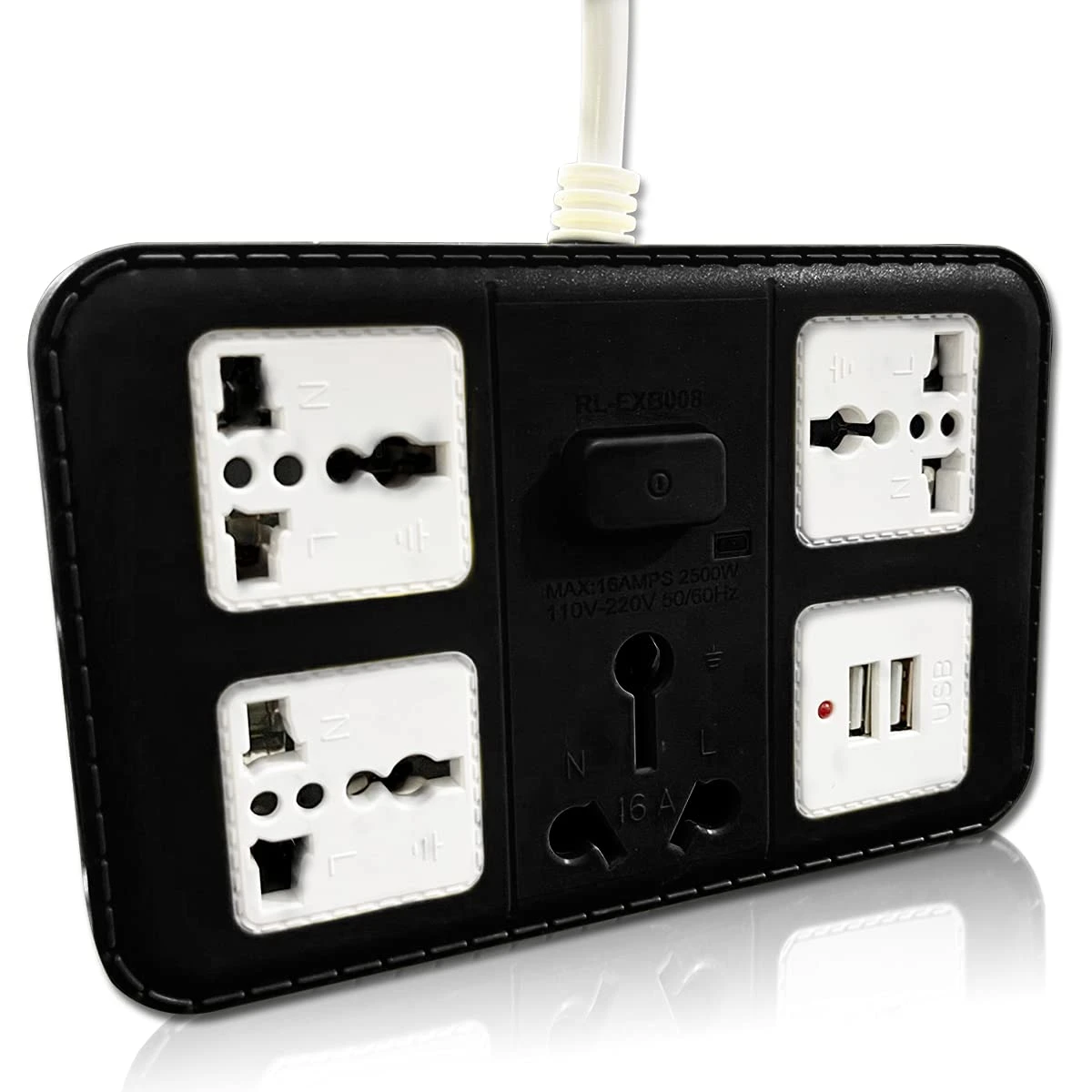 Extension Board with 3 USB Ports with long Copper wire price in Pakistan
