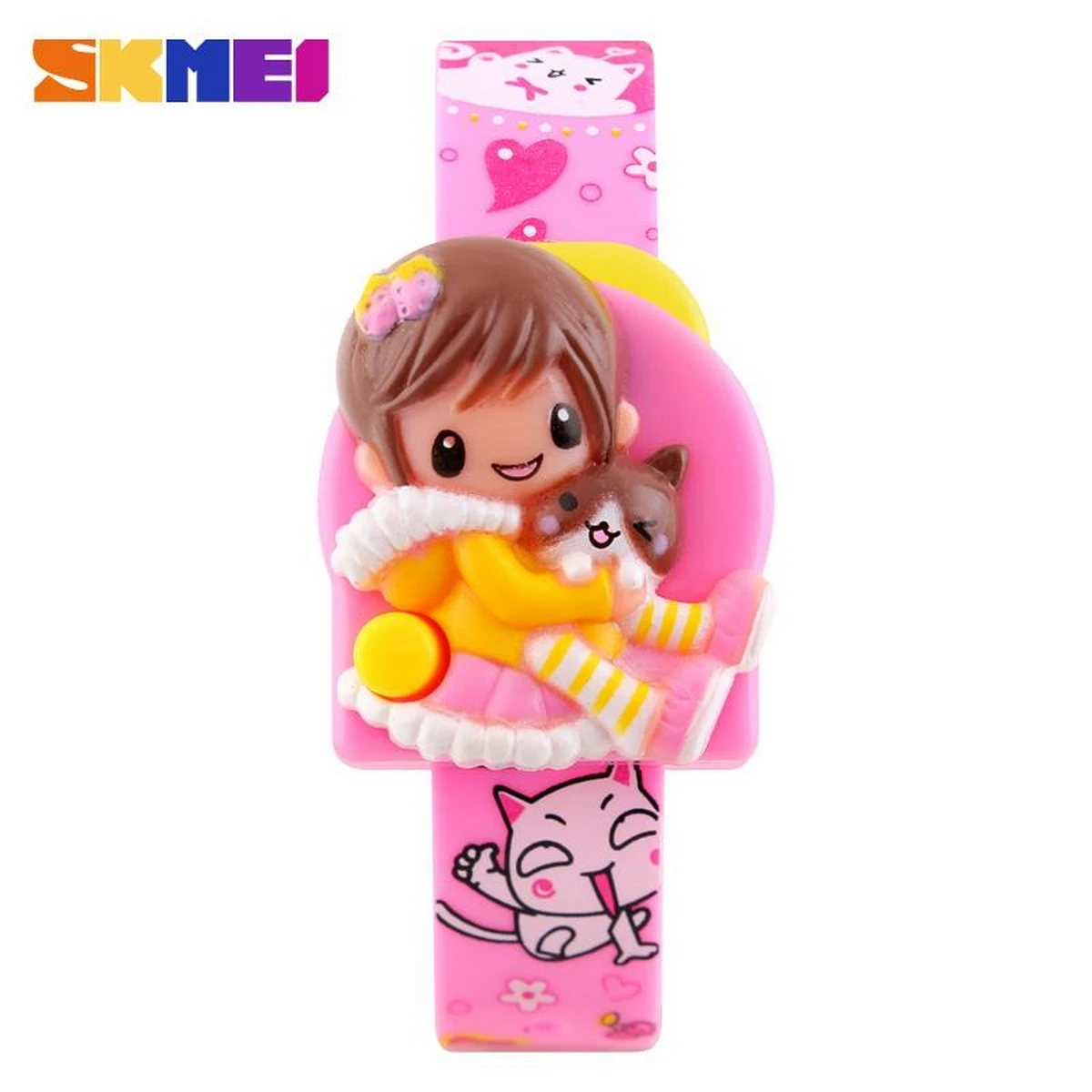 SKMEI Fashion Girls Cartoon Creative Students Children Digital Lovely Watch For Kids 1240 price in Pakistan