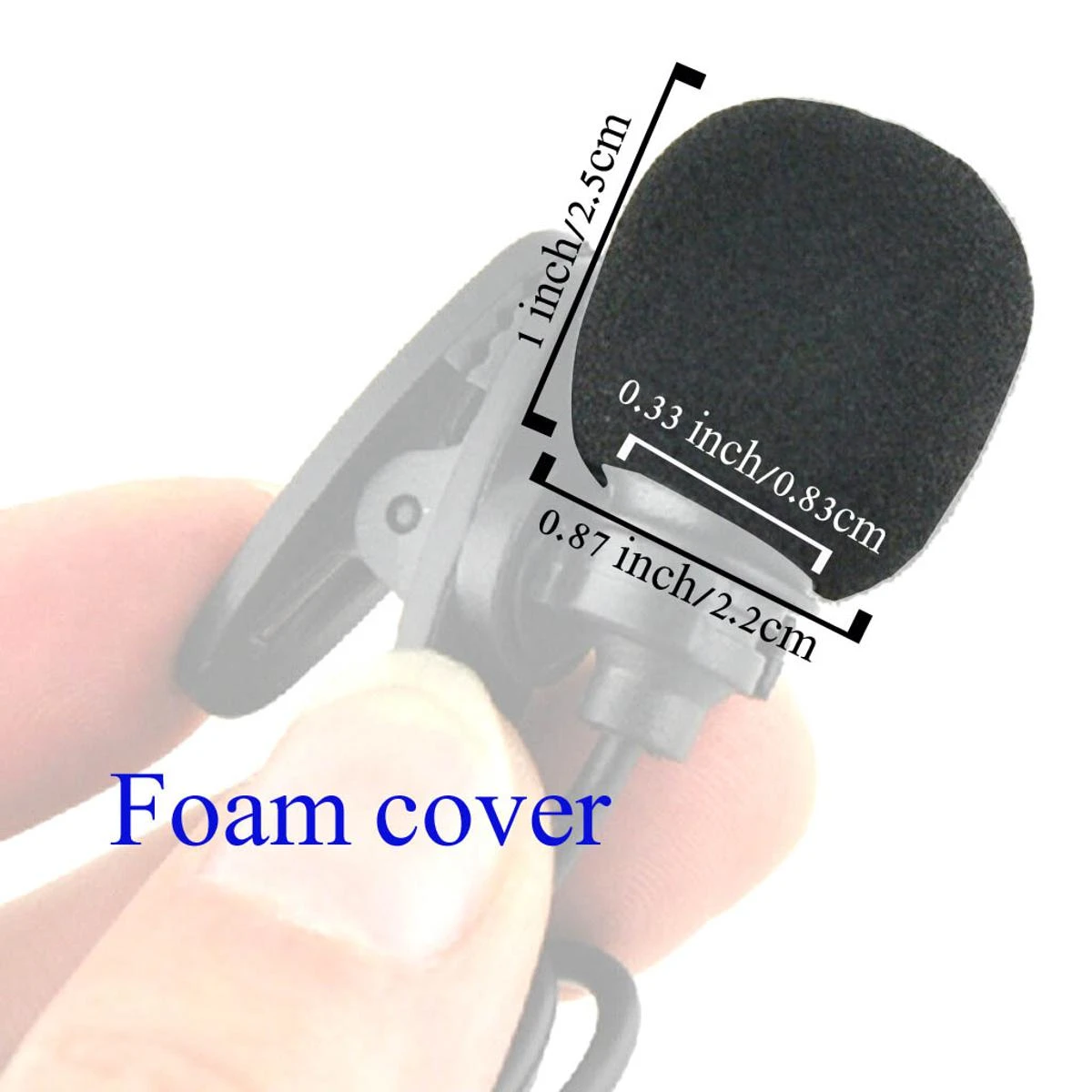 1 PCS Lavalier Microphone Windscreen Foam Cover Headset Lapel Mic Mini Windscreen Cover price in Pakistan