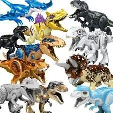 large particle building blocks Stegosaurus dinosaur Jurassic Park Tyrannosaurus Rex embled toy brick educational toy price in Pakistan