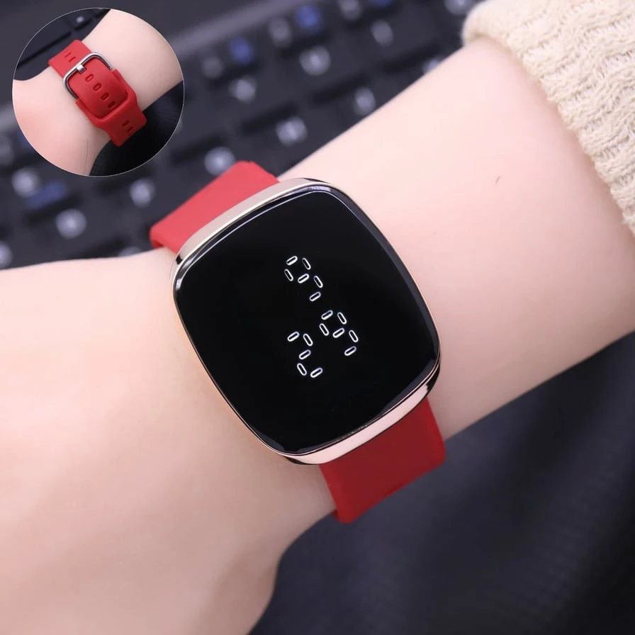 Rubber Silicone Waterproof Led Touch Watch For Boys price in Pakistan