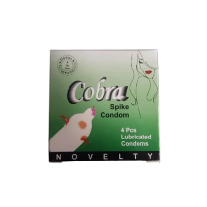 Cobra Novelty Lubricated Spike Condom – 4 Pieces price in Pakistan