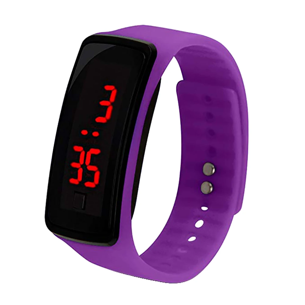 Fashion Children Student Electronic LED Sport Silicone Watchband Wrist Watch price in Pakistan