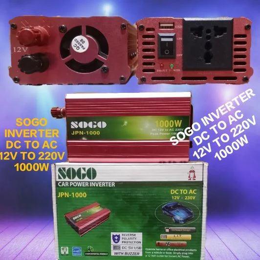 SOGO 1000w Inverter dc to ac current  converter dc 12v current to ac 220v Current price in Pakistan