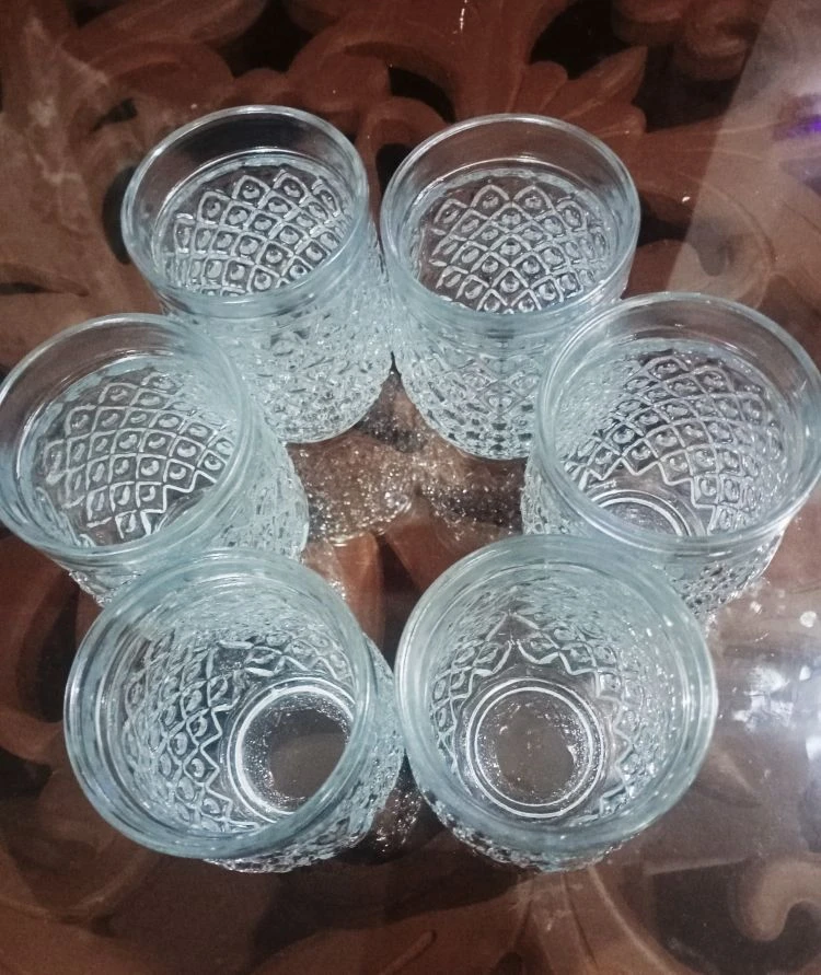 Pack of 6 Water Glasses, Clear Glass Set of 6PCS, Best Quality and Multiple amazing Designs price in Pakistan