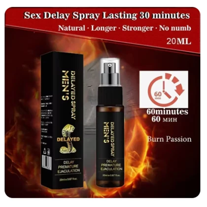 Men’s Time Delay Spray, Long Lasting Sexy, Men’s Supplies, Without Numbness Couple Sexy Supplies, Valentine’s Day Gift 20ml price in Pakistan
