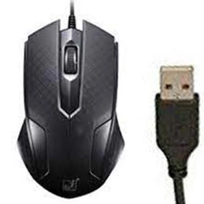 Black Ergonomics 3 Buttons 1200DPI Gaming Mouse USB Wired Mice Office Home price in Pakistan