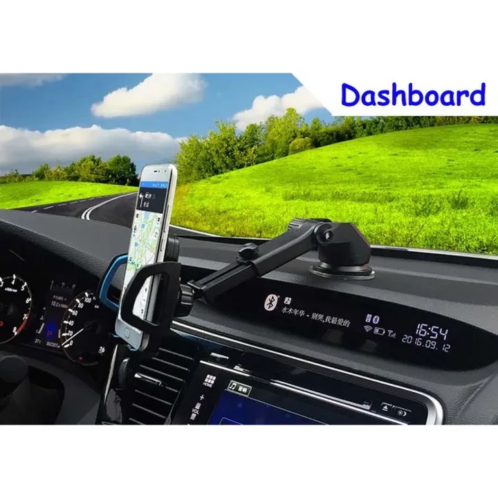 Soft Tube Windshield Dashboard Desktop Car Mobile Holder Stand (360 Degree) with Firm Grip price in Pakistan