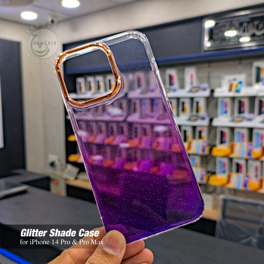 Glitter Purple Shade Case for iPhone 14 Pro and 14 Pro Max price in Pakistan