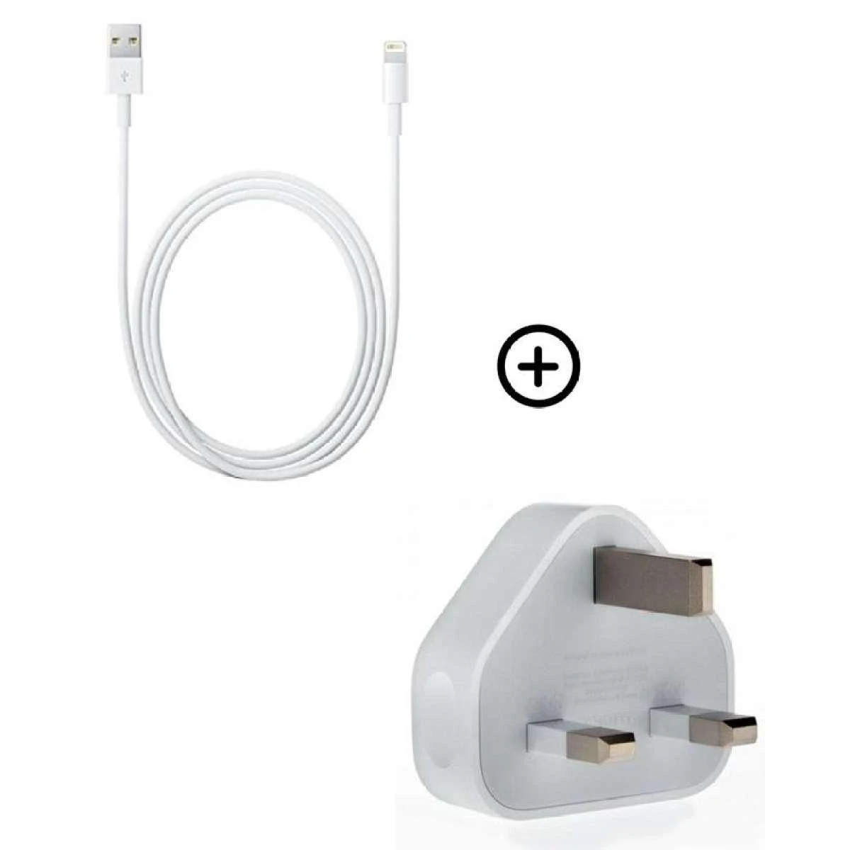 Pack of 2 Genuine Apple Charging Adapter & Cable For iPhone 7, 8,X, X Max, X Max S & iPads price in Pakistan