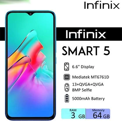 Infinix SMART 5 3GB RAM 64GB ROM price in Pakistan